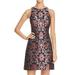 Kate Spade Dresses | Nwt Kate Spade Tapestry Jacquard Fit-And-Flare Mini Dress Women’s 4 Sleeveless | Color: Black/Pink | Size: 4