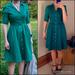 Anthropologie Dresses | Anthro Moulin Sours Teal Button Down A-Line Shirt Dress | Color: Blue/Green | Size: Various