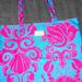 Lilly Pulitzer Bags | Lilly Pulitzer For Estee Lauder Tote Beach Bag | Color: Blue/Pink | Size: Os