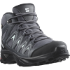 Wanderschuh SALOMON "X BRAZE MID GORE-TEX W", Gr. 38,5, grau (anthrazit), Synthetik, Textil, sportlich, Schuhe, wasserdicht
