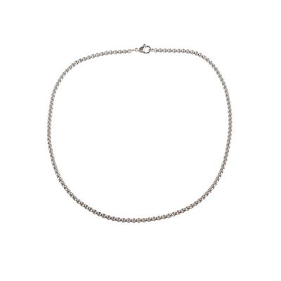 Edelstahlkette FIRETTI "Schmuck Geschenk 3 mm, Venezianerkettengliederung, schlicht, massiv" Gr. 45, silber (edelstahlfarben), Halsketten, Damen, 45, Edelstahl, B: 3mm, Made in Germany, B:3mm Image