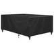 Outdoor Windproof Outdoor Table Cover 250 x 210 x 100 cm, Garden Furniture Covers Patio Waterproof Black, 600D Heavy Duty Oxford Fabric Patio Furniture Covers Waterproof, Anti-UV Sofa Cover