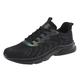 Men's Sports Shoes Fashion Summer Pattern Mesh Breathable Comfortable Soft Sole Casual Lace-Up Shoes Men Blue 42, black, 7 UK