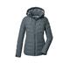 Killtec KOW 10 WMN QLTD JCKT Women's Quilted Jacket with Zip-Off Hood/Functional Jacket is Water-Repellent, Blue Grey, 50, 41807-000