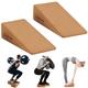 Calf Stretcher, Set of 2, Non-Slip Cork Calf Stretcher, Knee Wedge, Leg Stretcher, Yoga Blocks, Footrest, Muscles and Fascia, Slant Board Mobilisation Wedge for Squats and Deadlifts