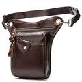 AxBALL Men's Belt/Leg Bags Genuine Leather Motorcycle Leg Drop Bag Men Waist Bags Male Fanny Pack Thigh Bag Money Belt Pouch