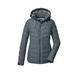 Killtec KOW 10 WMN QLTD JCKT Women's Quilted Jacket with Zip-Off Hood/Functional Jacket is Water-Repellent, Blue Grey, 46, 41807-000