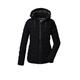 Killtec KOW 10 WMN QLTD JCKT Women's Quilted Jacket with Zip-Off Hood/Functional Jacket is Water-Repellent Black, 48, 41807-000