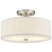 Meridian 2 Light Brushed Nickel Ceiling Mount