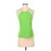 Nike Active Tank Top: Green Print Activewear - Women's Size Small