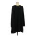 Balenciaga Casual Dress: Black Solid Dresses - Women's Size 38