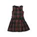 Crewcuts Dress - A-Line: Black Plaid Skirts & Dresses - Kids Girl's Size 14