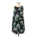 Old Navy Casual Dress - Shift Scoop Neck Sleeveless: Black Print Dresses - Women's Size Medium