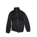 Rugged Bear Fleece Jacket: Black Print Jackets & Outerwear - Kids Boy's Size 10