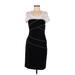 Joseph Ribkoff Casual Dress - Sheath: Black Grid Dresses - Women's Size 8