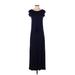 Gap Casual Dress - DropWaist: Blue Solid Dresses - Women's Size Small