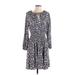 J.Crew Casual Dress - A-Line: Purple Print Dresses - Women's Size Small