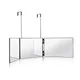 Miroir de maquillage LED rétractable réglable miroir pliant blanc 3 miroirs 3 miroir possède un