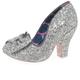 Irregular Choice Damen Nick of Time Wide Fit Mary Jane Schuh, Silber, 36 EU Weit