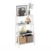 Ebern Designs Casiana Ladder Bookcase Wood in White | 38.4" H x 23.6" W x 10.9" D | Wayfair 72B84E006F4A466F94C6EE17E0F4C875