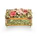Jay Strongwater Laura Grand Rose Box Crystal in Brown/Green | 9.5 H x 16 W x 10.75 D in | Wayfair SDH7419-258