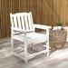 Winston Porter Radmilo Patio Chair Wood in Brown/White | 23.5 W in | Wayfair 99EC7C9C3A264BAF85AC2D0B1CF5112C
