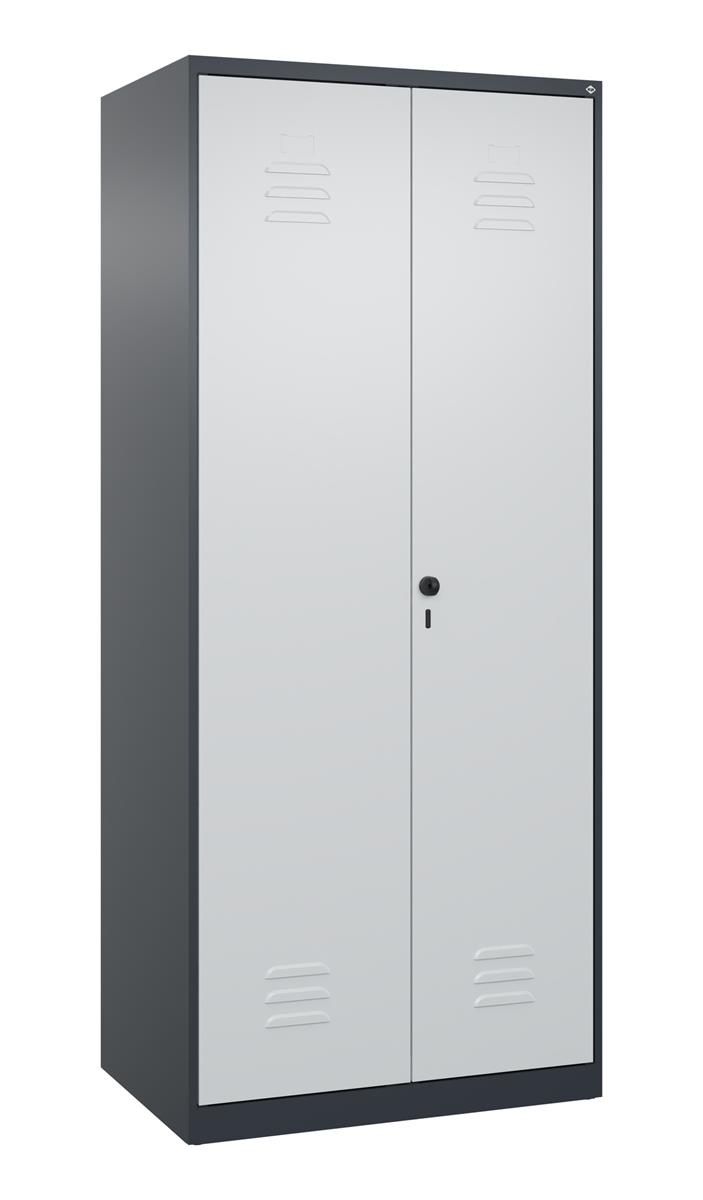 C+P Putzmittel-Spind Classic PLUS, 2 Abteile, 1850x800x500mm, 7016/7035 Image