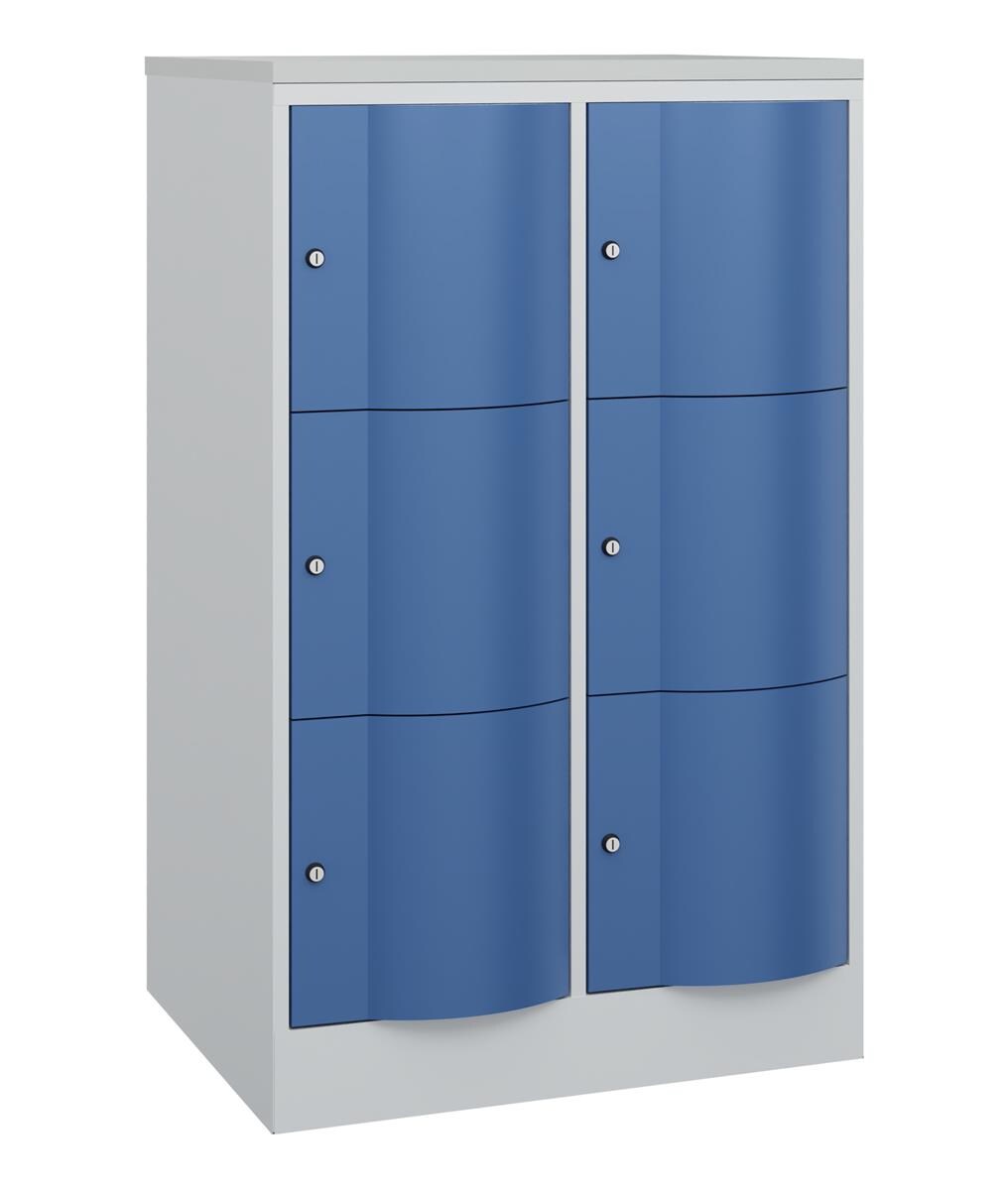 C+P XL-Schließfachschrank Resisto, H1255xB772xT640mm, 7035/5023 Image
