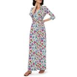 Abigail Silk Wrap Maxi Dress