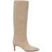 Beige Suede Boots