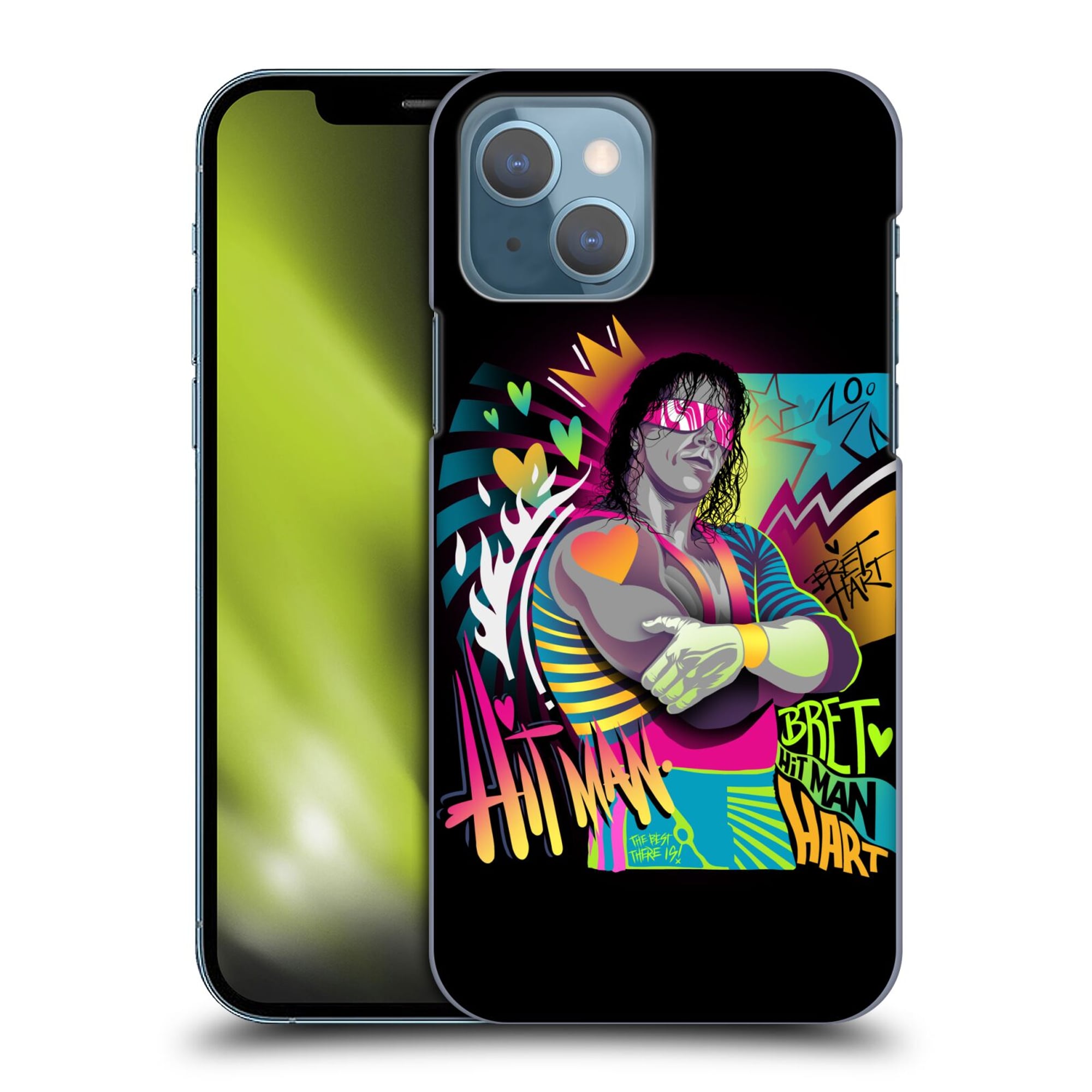 WWE Bret Hart Neon Art Phone Case - iPhone