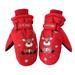 Baocc Accessories Kids Winter Gloves Snow Ski Waterproof Thermal Insulated Gloves for Boys Girls Toddler Children Youth for Cold Weather Gloves Mittens Red