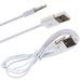 Naierhg 3.5mm Aux Audio Jack to USB 2.0 Male Car MP4 Charging Cable Adapter 0.15m