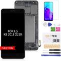 LCD Screen Replacement For LG Rebel 4 LTE L212 L212VL LM-L211BL LM-L212BL/LG k8 2018/LG Aristo 2 Touch Screen Digitizer Frame Assembly Kits