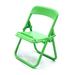 XIAN Foldable Chair Cell Phone Stand Chair Shape Cell Phone Stand Foldable Candy Color Mobile Phone Holder Creative Lazy Phone Stand Green