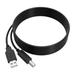 PGENDAR 6ft USB Cable Cord for Brother DCP-7020 MFC-J460DW MFC-J480DW MFC-J485DW