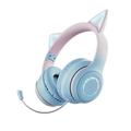 Carevas Headset Headset Ear Headset Wireless BT5.3 Ear Headset Ear Ear Over Ear Cat Ear 3.5mm Wired BT5.3 Mic 3.5mm - Ideal Wired Adjustable Headband Dazzduo 6588