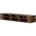 City Life 66 Wide Wall Mounted Console Natural Walnut