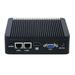 PARTAKER Fanless Mini PC Desktop Computer Micro PC Intel Pentium N3540 Quad Cores Processor (Black) Dual LAN HD VGA 6xUSB Port Win 10 Pro 4GB Ram 64GB SSD