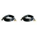 2X Audio RCA Cable 2RCA Male to XLR 3 Pin Male Cannon Amplifier Mixing Plug AV Cable XLR to Dual RCA Cable 2M