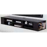 City Life Wall Mounted Media Console - 66â€� Wide - Extra Storage - Black Oak - By