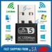 SGElectronix Wireless Lan USB PC WiFi Adapter Network 802.11AC 1200Mbps Dual Band 2.4G / 5G Mini Adapter Dongle