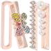 Silicone Strap Decorative Ring 4 Pcs Band Bling Charms Ladies Watches Accessory Accessories Metal Miss