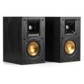 TiaGOC Synergy Black Label B-100 Bookshelf Speaker Pair with Proprietary Horn Technology a 4â€� High-Output Woofer and a Dynamic .75â€� Tweeter for Surrounds or Front Speakers in Black