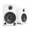 Kanto YU4MW Powered Speakers with Bluetooth and Built-in Phono Preamp | Auto Standby and Startup | Remote Included | 140W Peak Power | Pair | Matte White