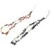 Cell Phone Accessories Accesorios Para Telefonos Celulares Cellphone Charms Telephone 2 Pcs Mobile Phones Lanyard for Keys Pearl Gravel