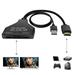 4k HDMI Splitter 1 in 2 Out 4k 60hz HDMI 2.0 HDMI Cable Male to Dual Female with Power USB Cable for HDMI HD LCD