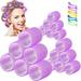 Hair Curlers Self Grip Hair Rollers for Long Medium Short Hair with Clips Muti- sizes Hair Clips Hairdressing Curlers for Women Men and Kids DIY Curly Hair Styling Design Tool 48pcs/set