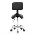 OverPatio Saddle Stool Rolling Chair with Back Support Esthetician Dental Stool Chair Massage Salon