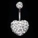 Crystal Heart Ladies Belly Button Classic Sexy Women s Belly Button Pendant Decorative Body Jewelry Belly Button Clasp